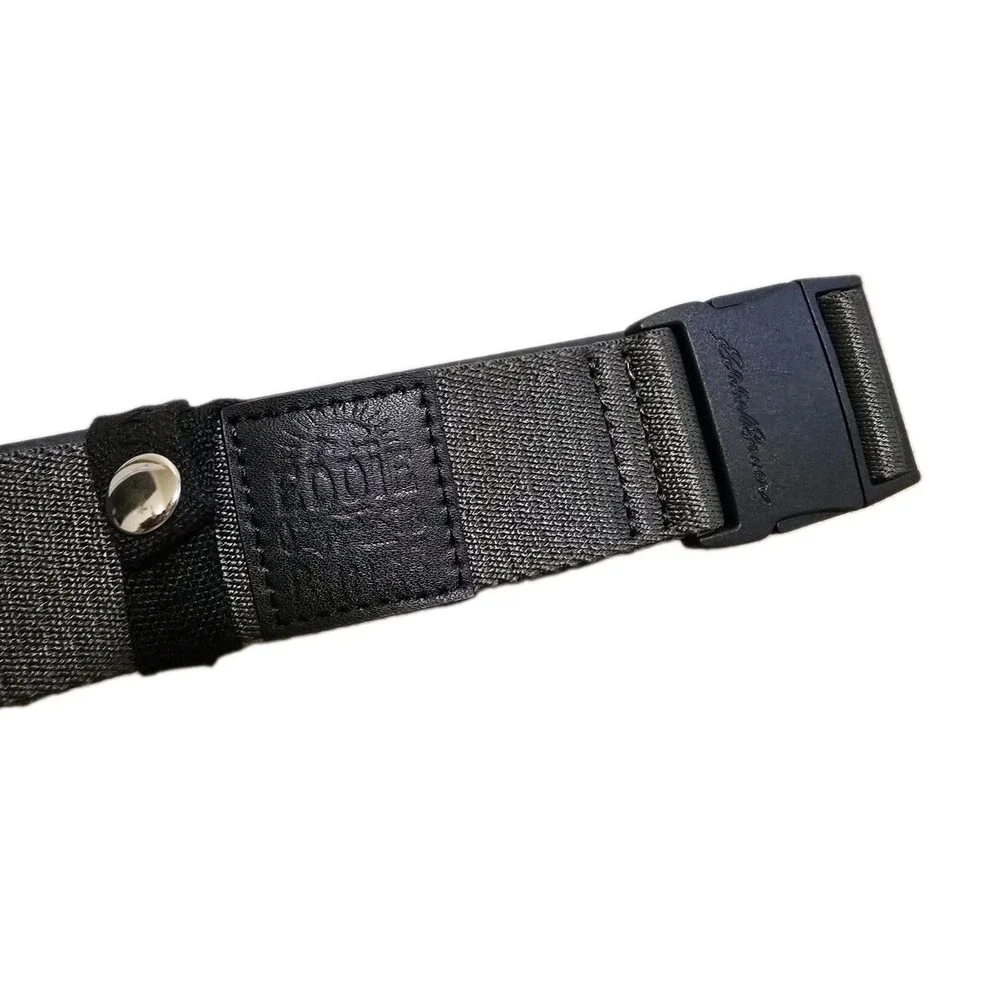 Eddie Bauer Mens Trail Outdoor Active Stretch Belt One Size Fits All Gray